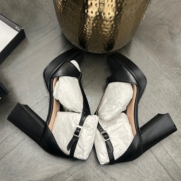 27 EDIT Naturalizer Jae Leather T-Strap Platform Dress Sandals - Picture 5 of 11